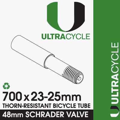Ultracycle 700 x 23-25 48mm Schrader Innertube