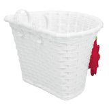 Ultracycle White Woven Youth Plastic Basket