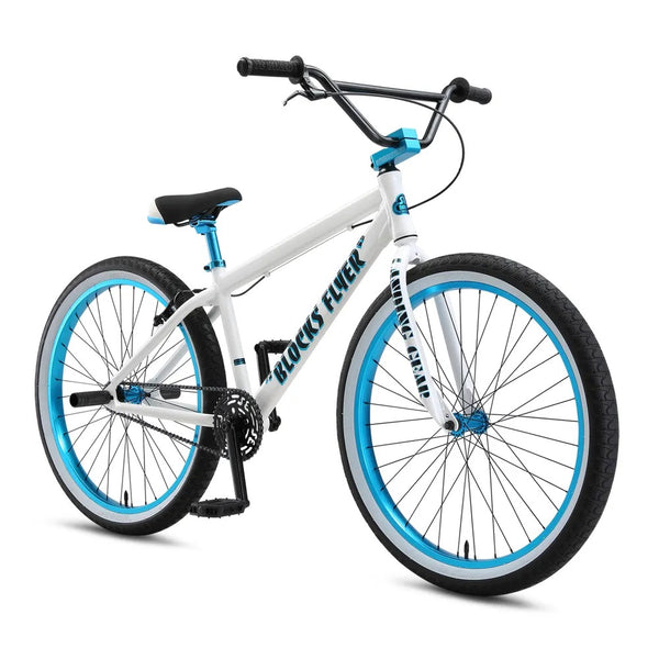 SE Blocks Flyer 26 White/Blue - 2024 – Plenty of Bikes