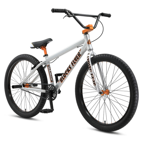 SE Blocks Flyer 26 Iced Out Silver - 2024 – Plenty of Bikes