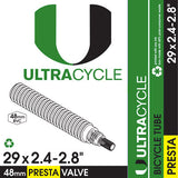 Ultracycle 29 x 2.4-2.8 Presta 48mm Innertube