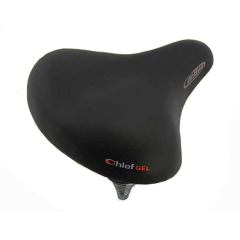 Active Chief Gel Cruiser Saddle - Black - Plenty of Bikes
