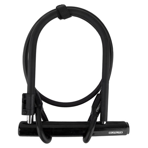 Sunlite Standard 5x7.75 U-Lock & 4x10mm Cable - Plenty of Bikes