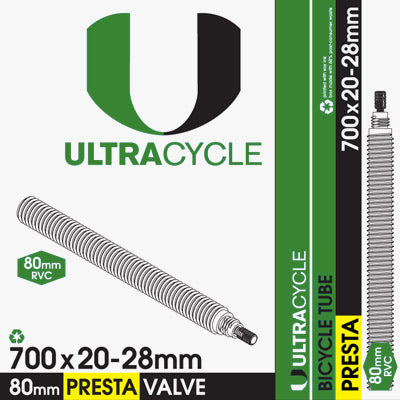 Ultracycle 700 x 20-28 Presta 80mm Innertube
