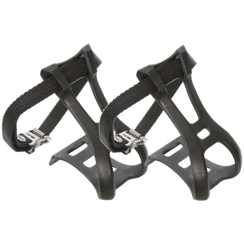 Sunlite Plastic Toe Clips w/ Straps - Plenty of Bikes