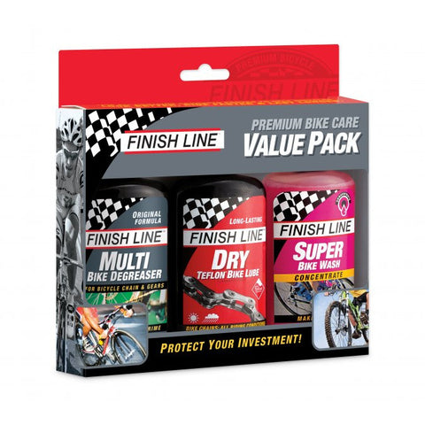 Finish Line Dry Bike Care Value 3-Pack