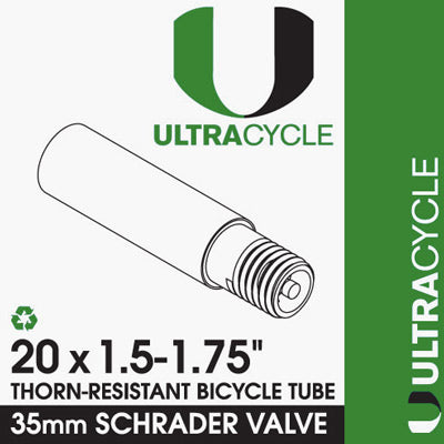 Ultracycle 20 x 1.5 - 1.75 35mm Schrader Thorn Proof Innertube