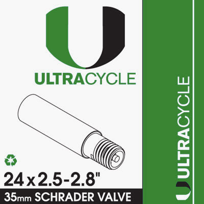 Ultracycle 24 x 2.5-2.8 Schrader 35mm Innertube
