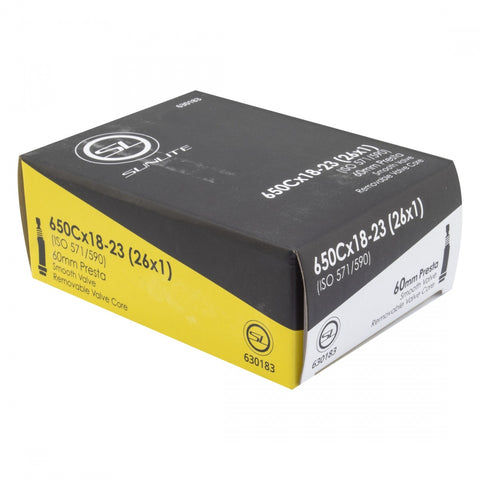 Sunlite 650 x 18-23c Presta 60mm Innertube