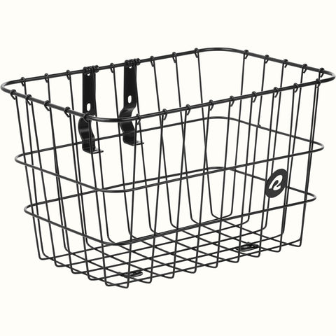 Retrospec Apollo X Wire Mountable Rectangle Basket Black