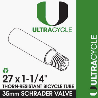 Ultracycle 27 x 1 1/4 Thorn Resistant 35mm Scrader Innertube