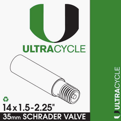 Ultracycle 14 x 1.5-2.25 Schrader Innertube