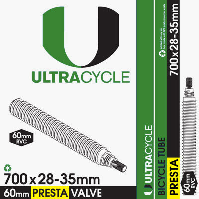 Ultracycle 700 x 28-35 60mm Presta Valve Innertube
