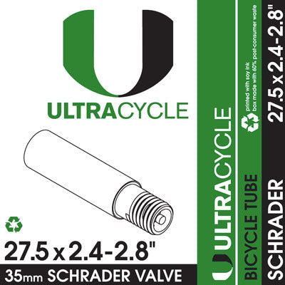 Ultracycle 27.5 x 2.4-2.8 Schrader 35mm Innertube