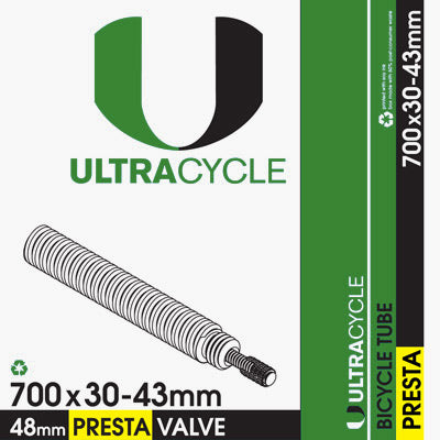 Ultracycle 700 x 30-43 Presta 48mm Innertube