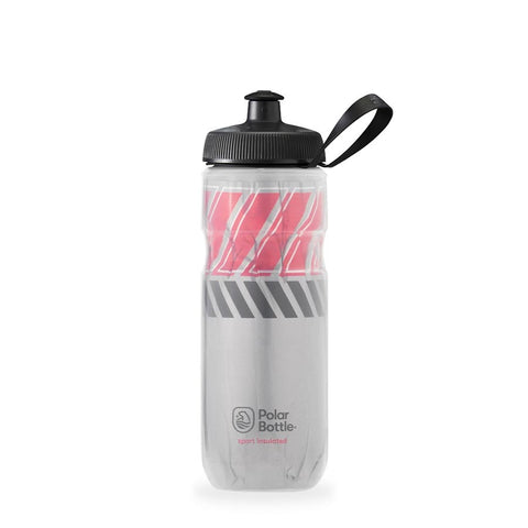 Polar Tempo Silver/Racing Red 20oz Sports Insulated Bottle