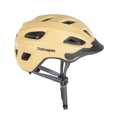 49cm bike helmet Retrospec CM-4 Helmet w/ Light – Plenty of Bikes