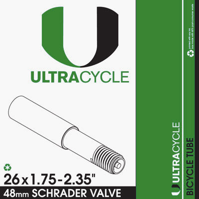 Ultracycle 26 x 1.75 - 2.35 Schrader 48mm Innertube
